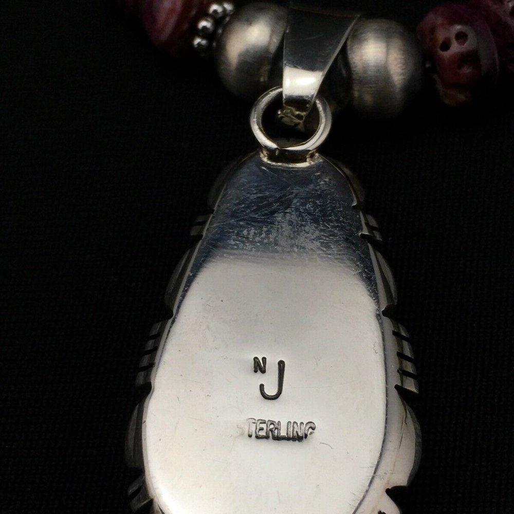 Women's Gift Navajo Purple Necklace Pendant Ln 22 - Picture 9 of 12